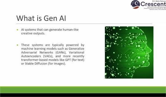 International Webinar series on “Enterprise Strategy & Perspective of Generative AI and its implications “ - photo 13