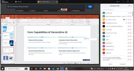 International Webinar series on “Enterprise Strategy & Perspective of Generative AI and its implications “ - photo 8