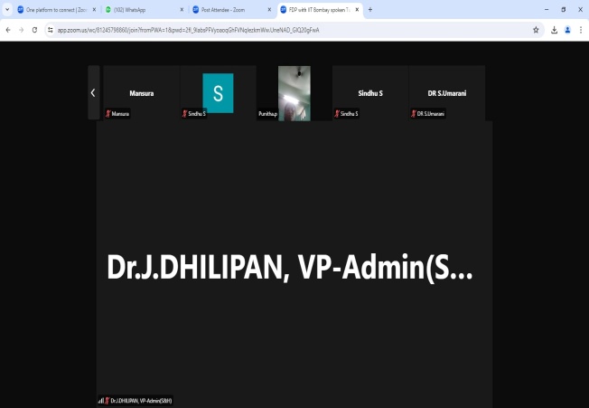 One Month Virtual National Level Fdp For MOOC Courses Association With Iit Bombay Spoken Tutorial - photo 5