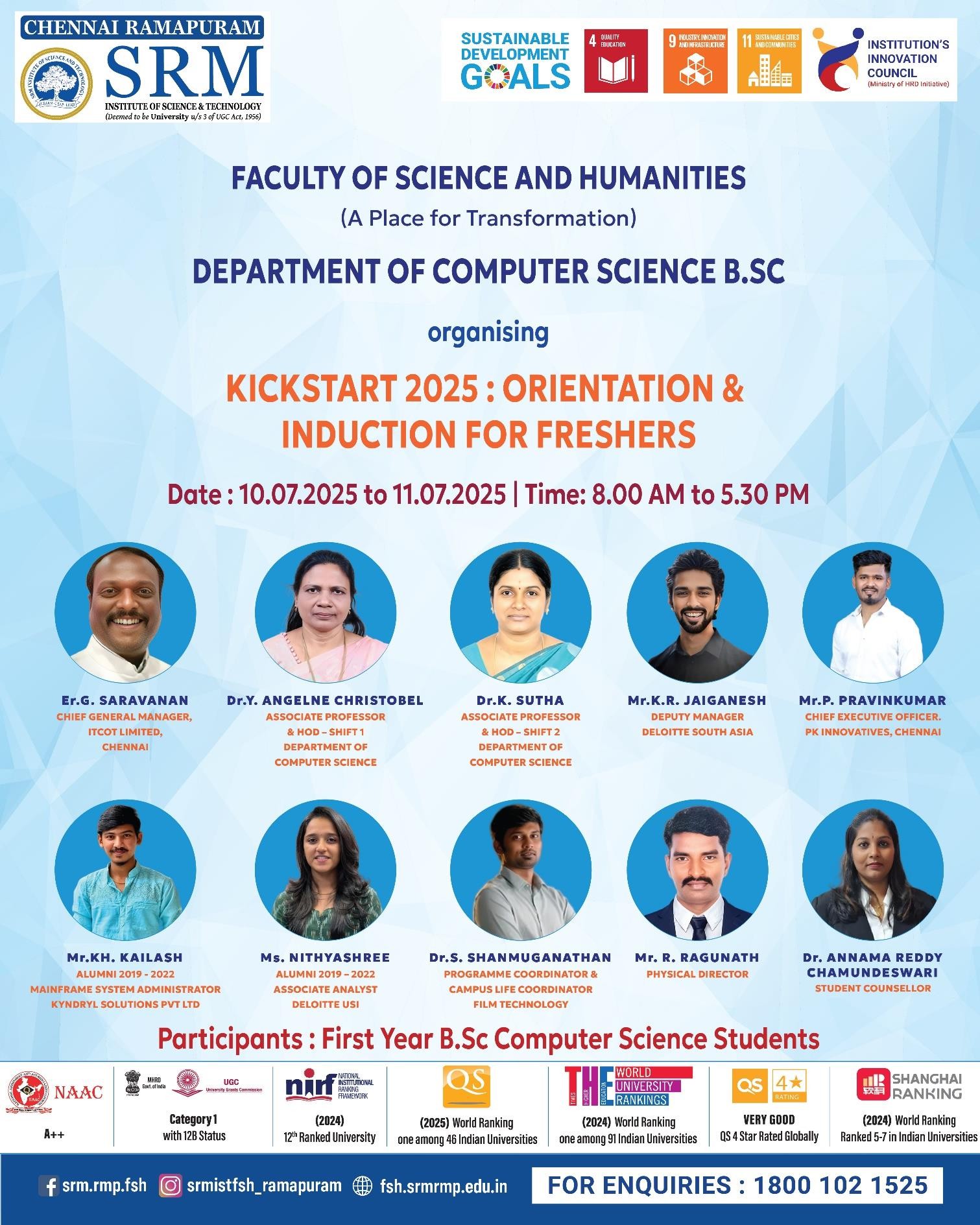 Kickstart 2025 Freshers Orientation