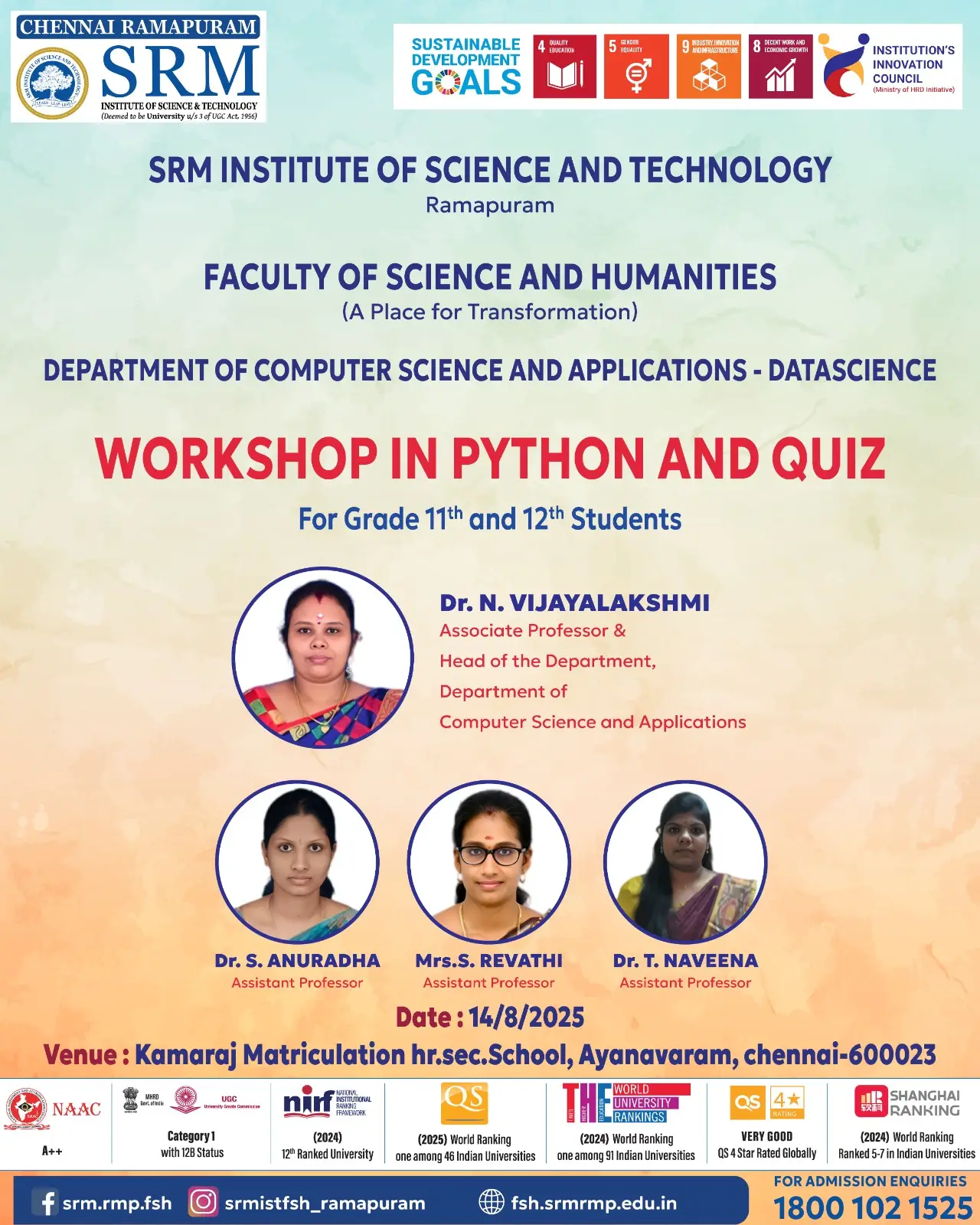 Quiz Program and Workshop on Python