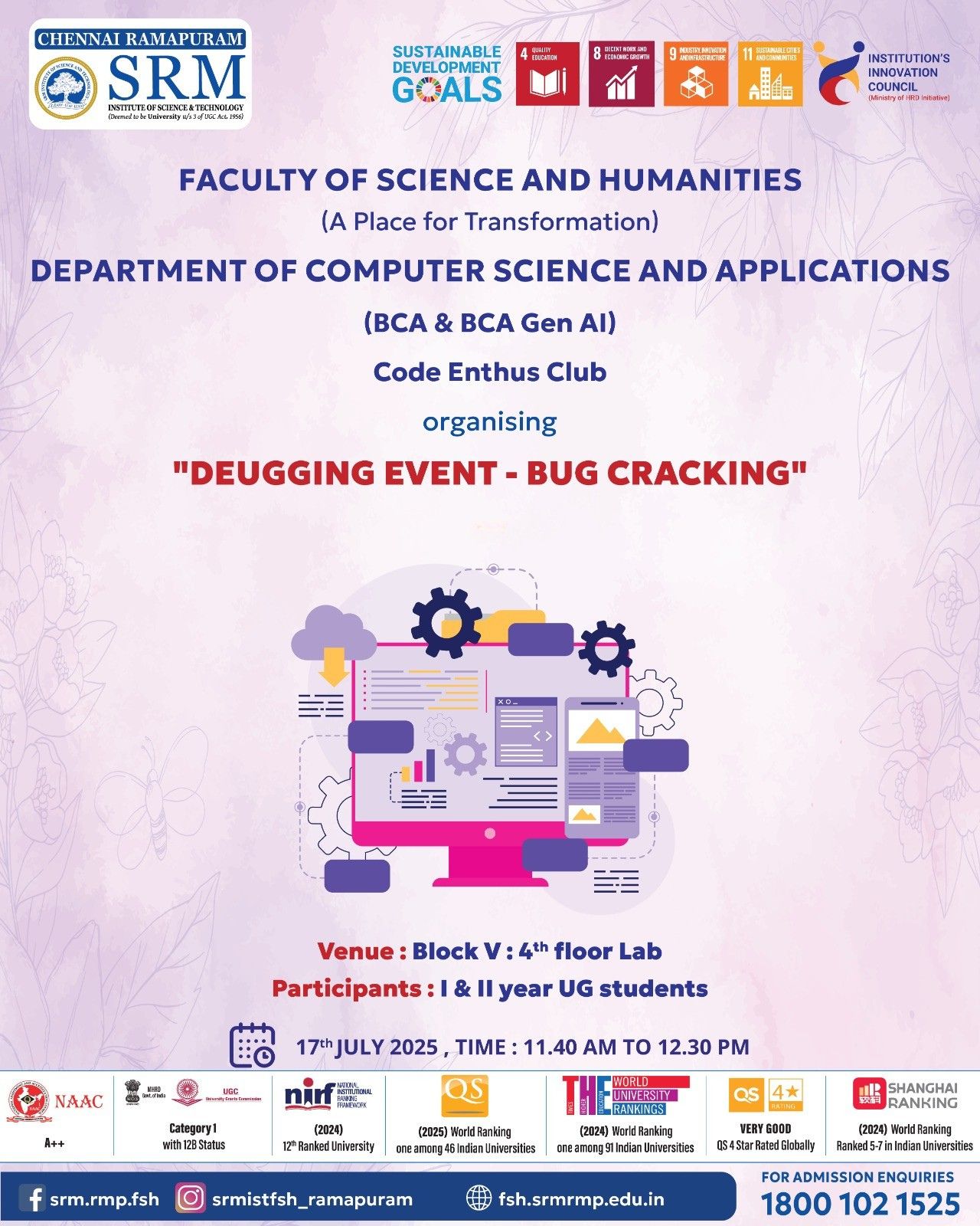 Debugging Event – Bug Cracking