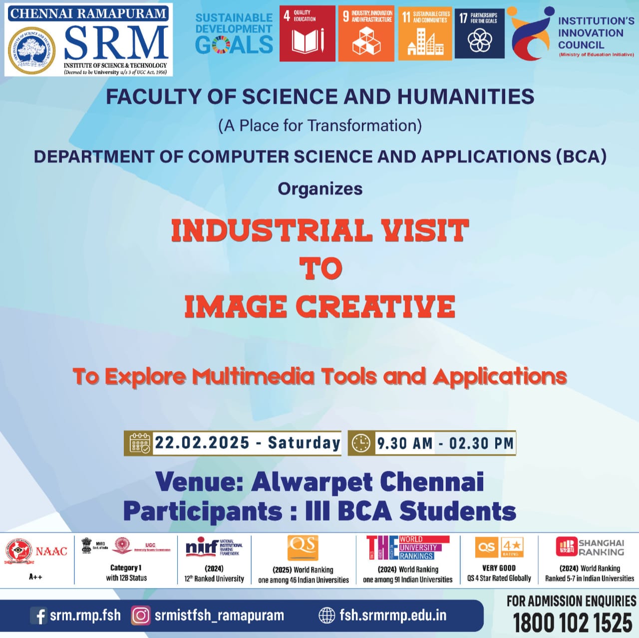 Industrial Visit to Image Creative to Explore Multimedia Tools and Application