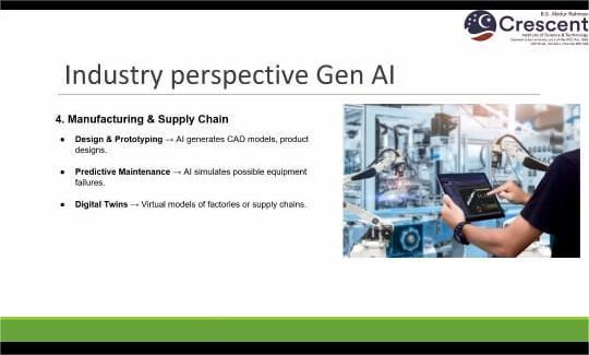 International Webinar Series on "Enterprise Strategy & Perspective of Generative AI and its Implications" - photo 1