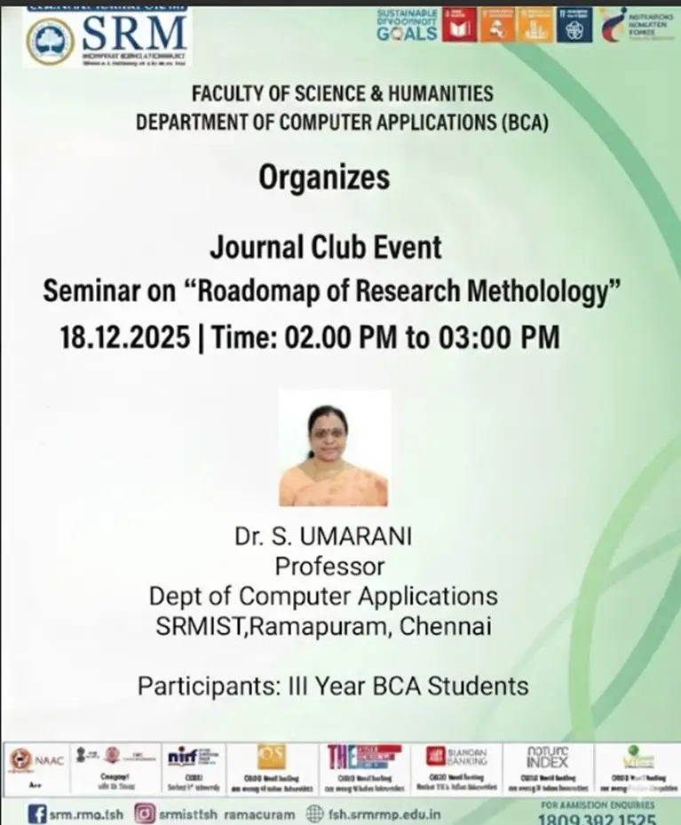 Journal Club Event on Roadmap of Research Methodology