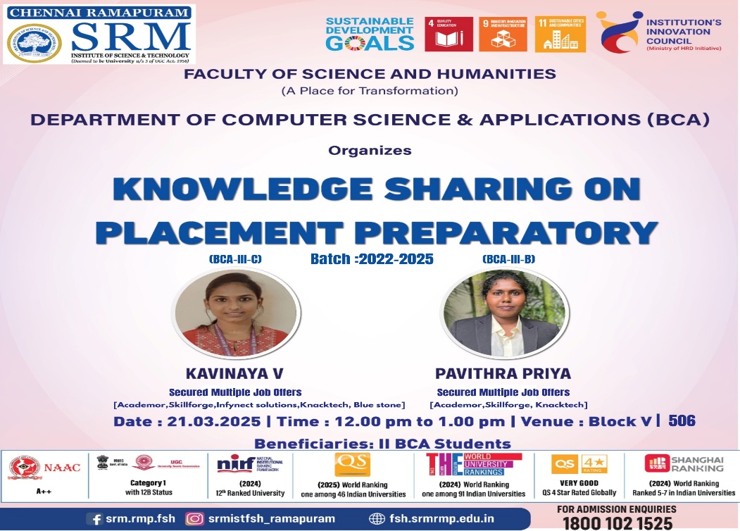 Knowledge Sharing on Placement Preparatory