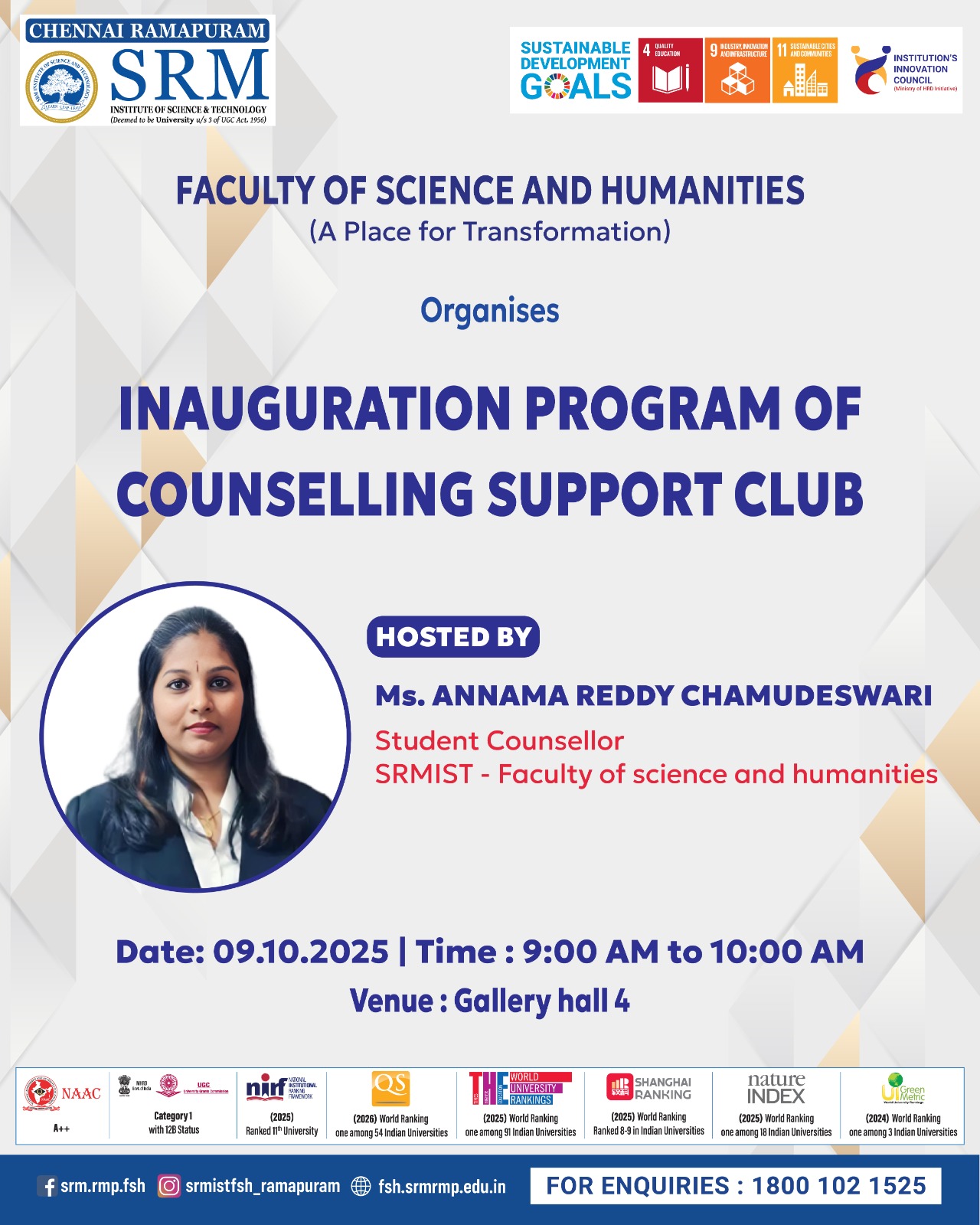 counselling-support-club-inauguration-and-badging-ceremony-srmist-ramapuram-2025