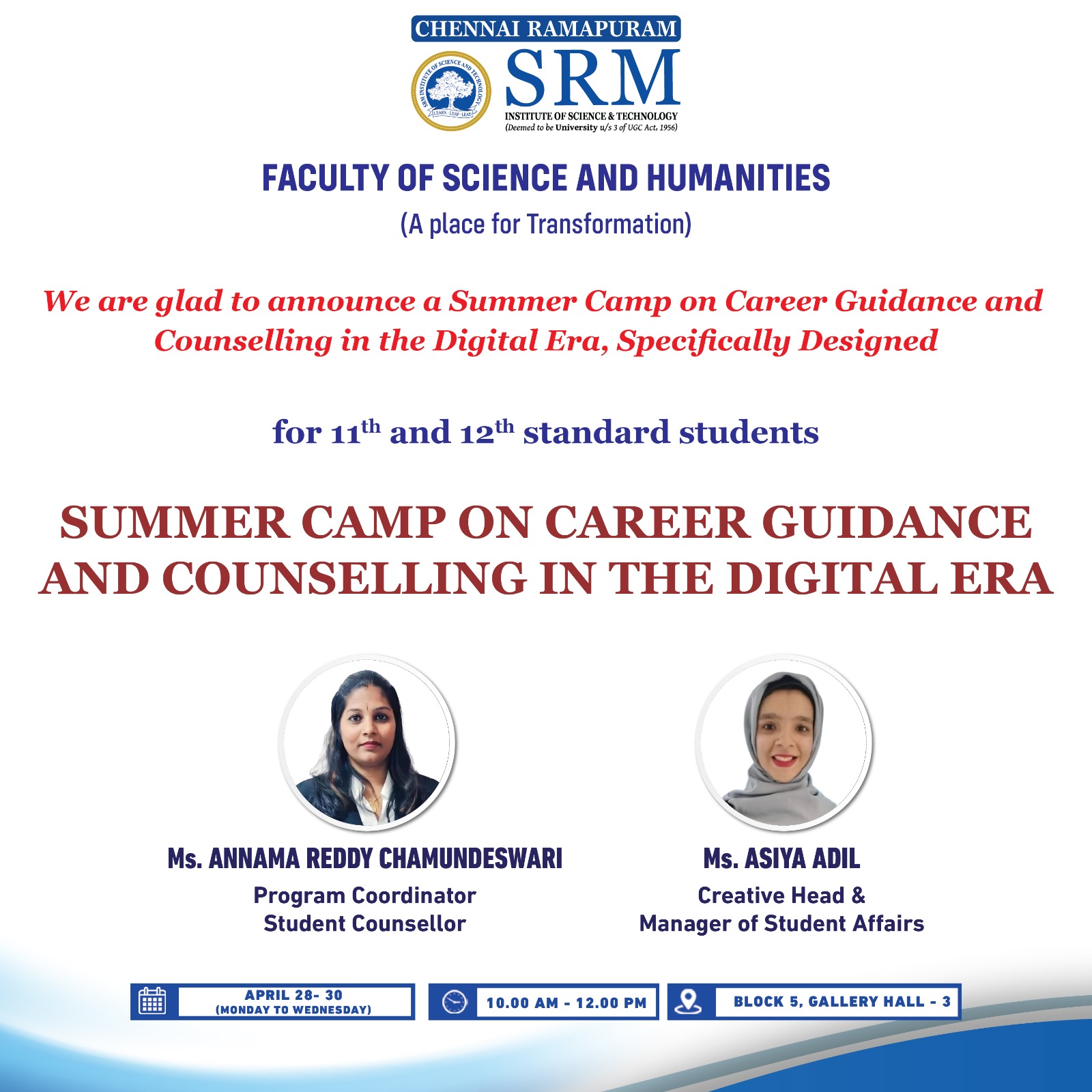 Summer Camp On Career Guidance And Counselling In The Digital Era