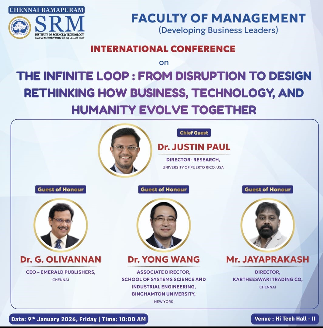 International Conference 2026 – The Infinite Loop: From Disruption to Design – Rethinking How Business, Technology, and Humanity Evolve Together