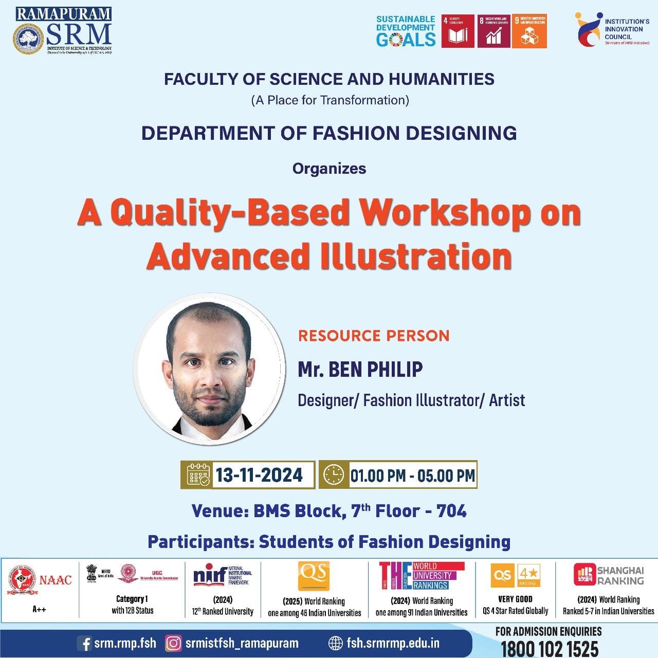 A Quality Based Workshop on Advanced Illustration