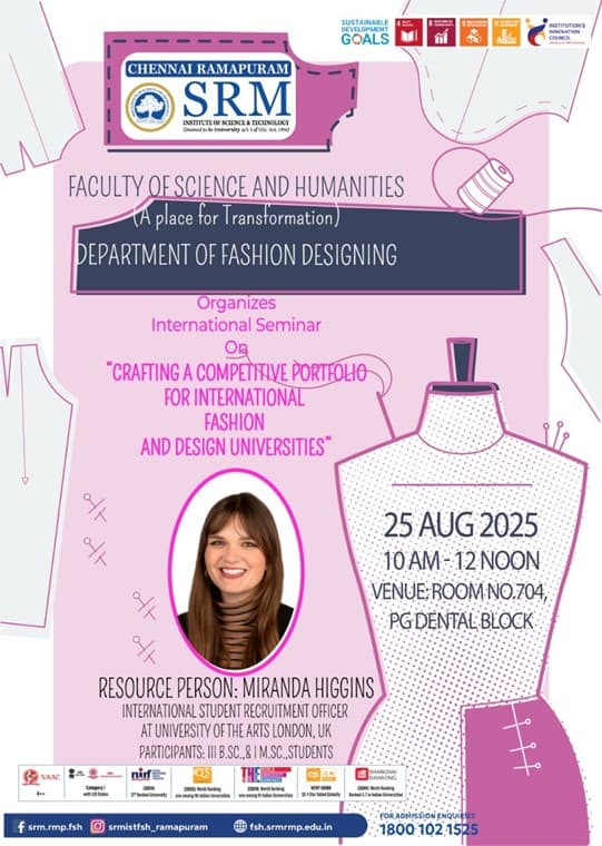 International Seminar on Crafting a Competitive Portfolio for International Fashion and Design Universities