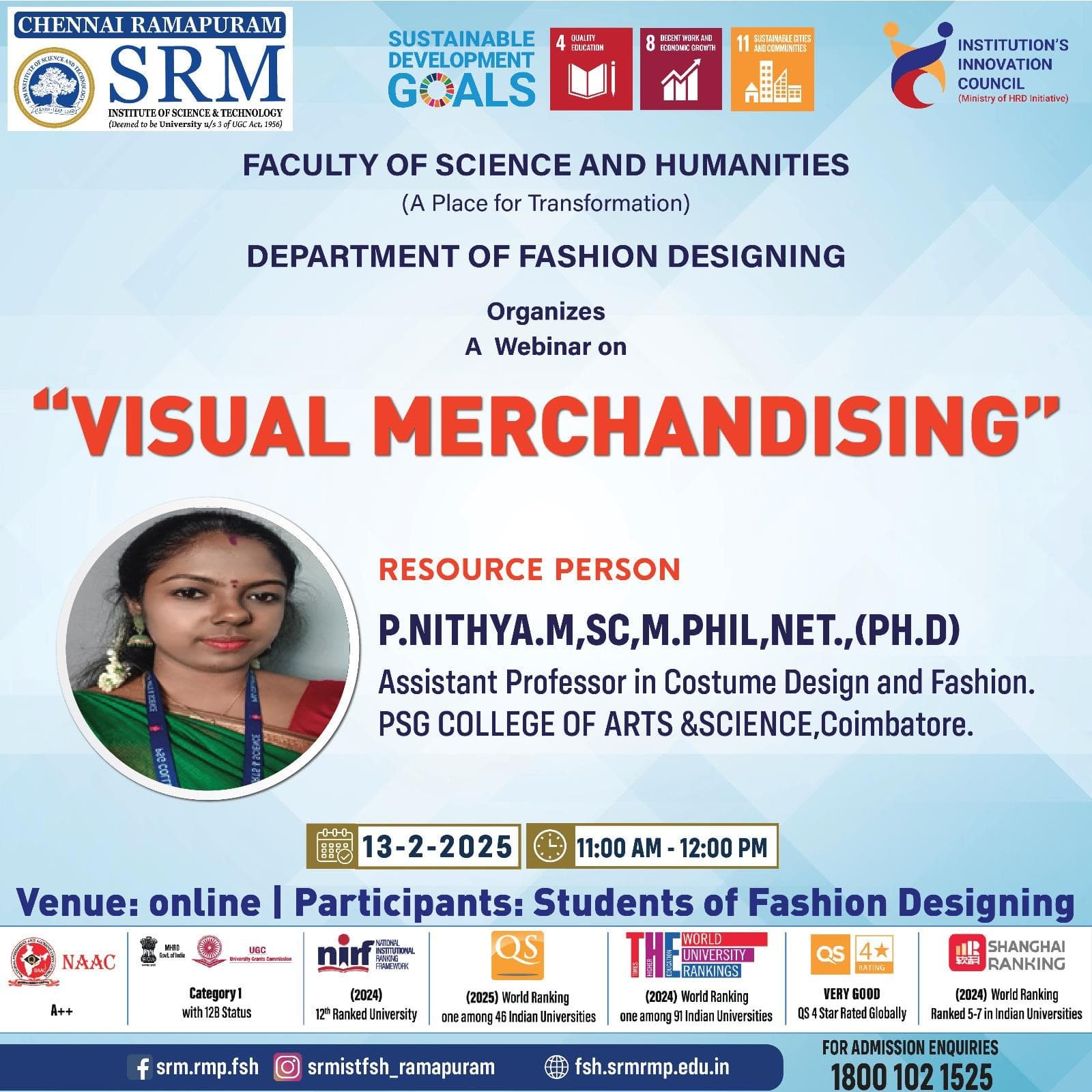 Webinar on “Visual Merchandising”