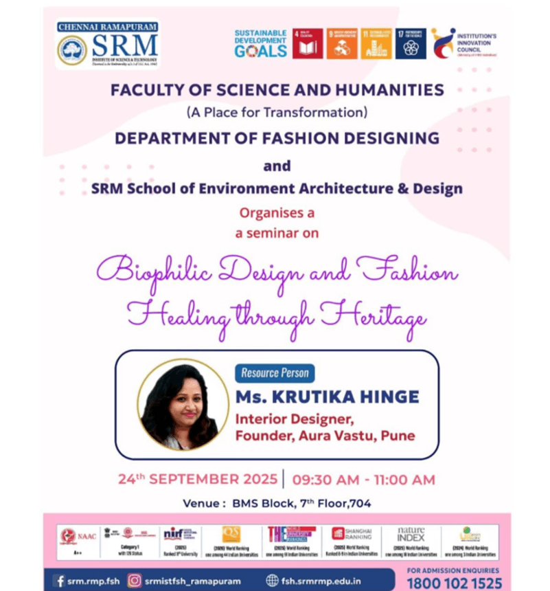Biophilic Design and Fashion: Healing through Heritage