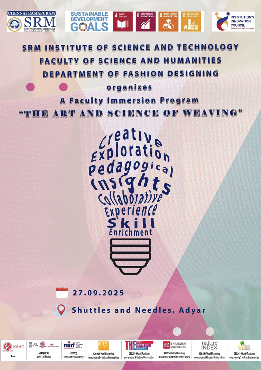 Faculty Immersion Program on “The Art and Science of Weaving”