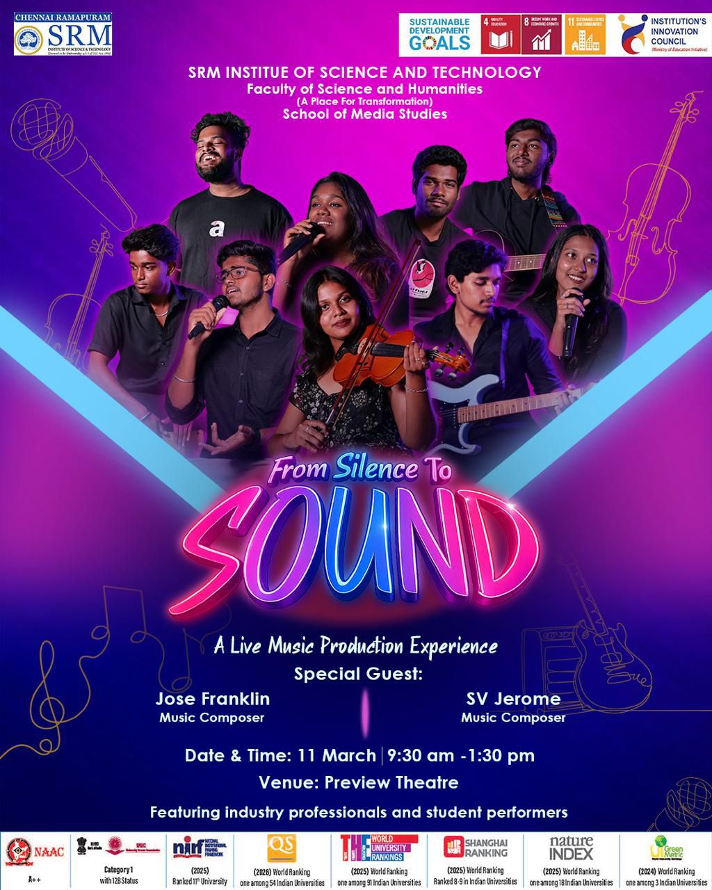 From silence to sounds.