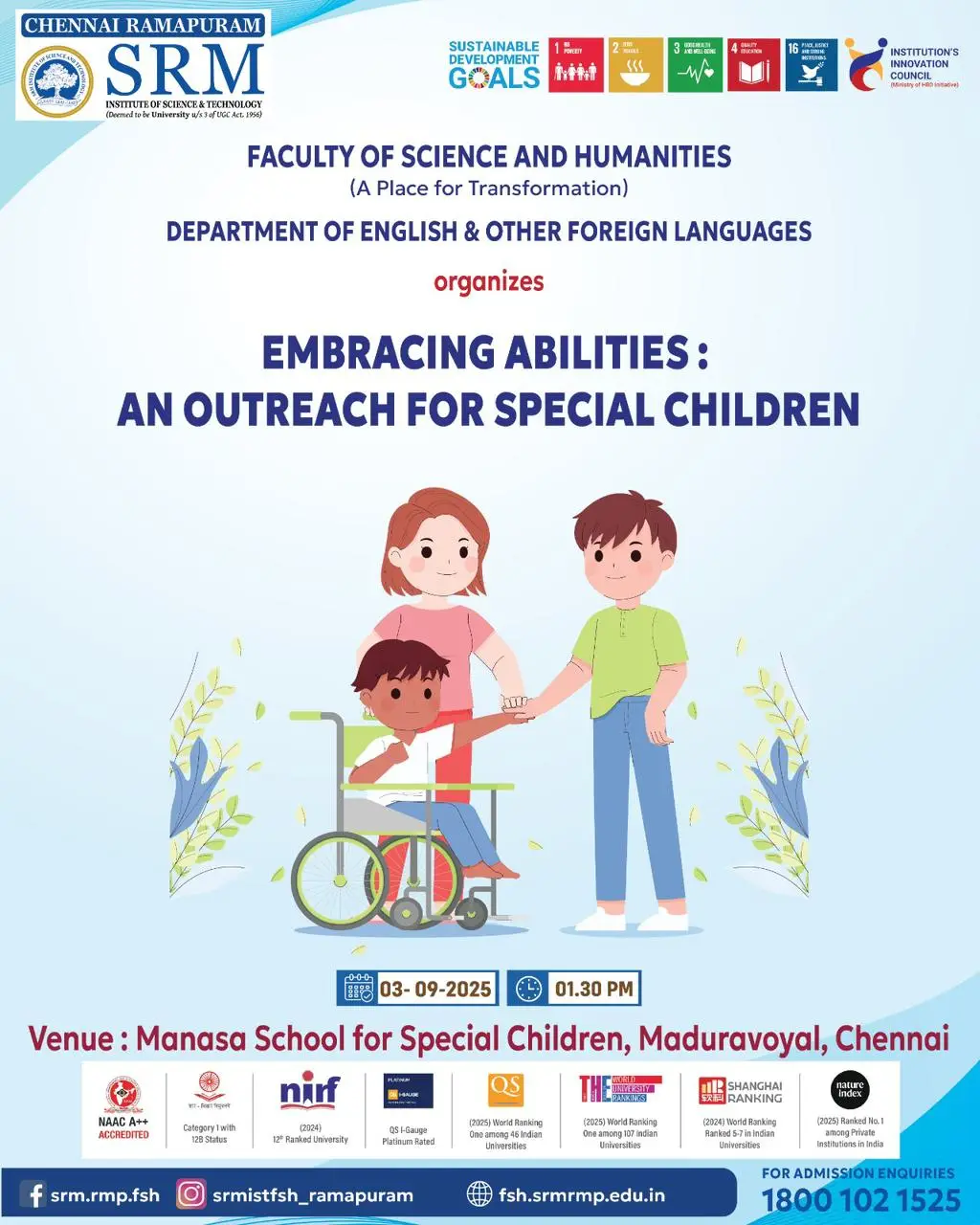 Embracing Abilities: An Outreach for Special Children