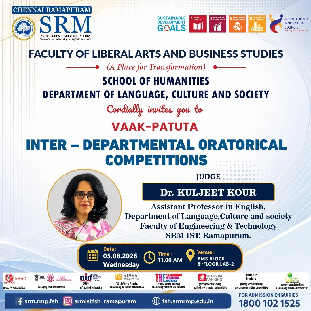 Vaak Patuta: Inter_Departmental Oratorical Competitions