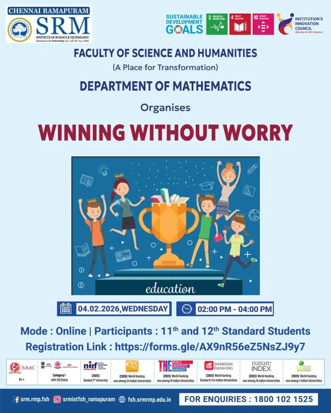 Winning Without Worry