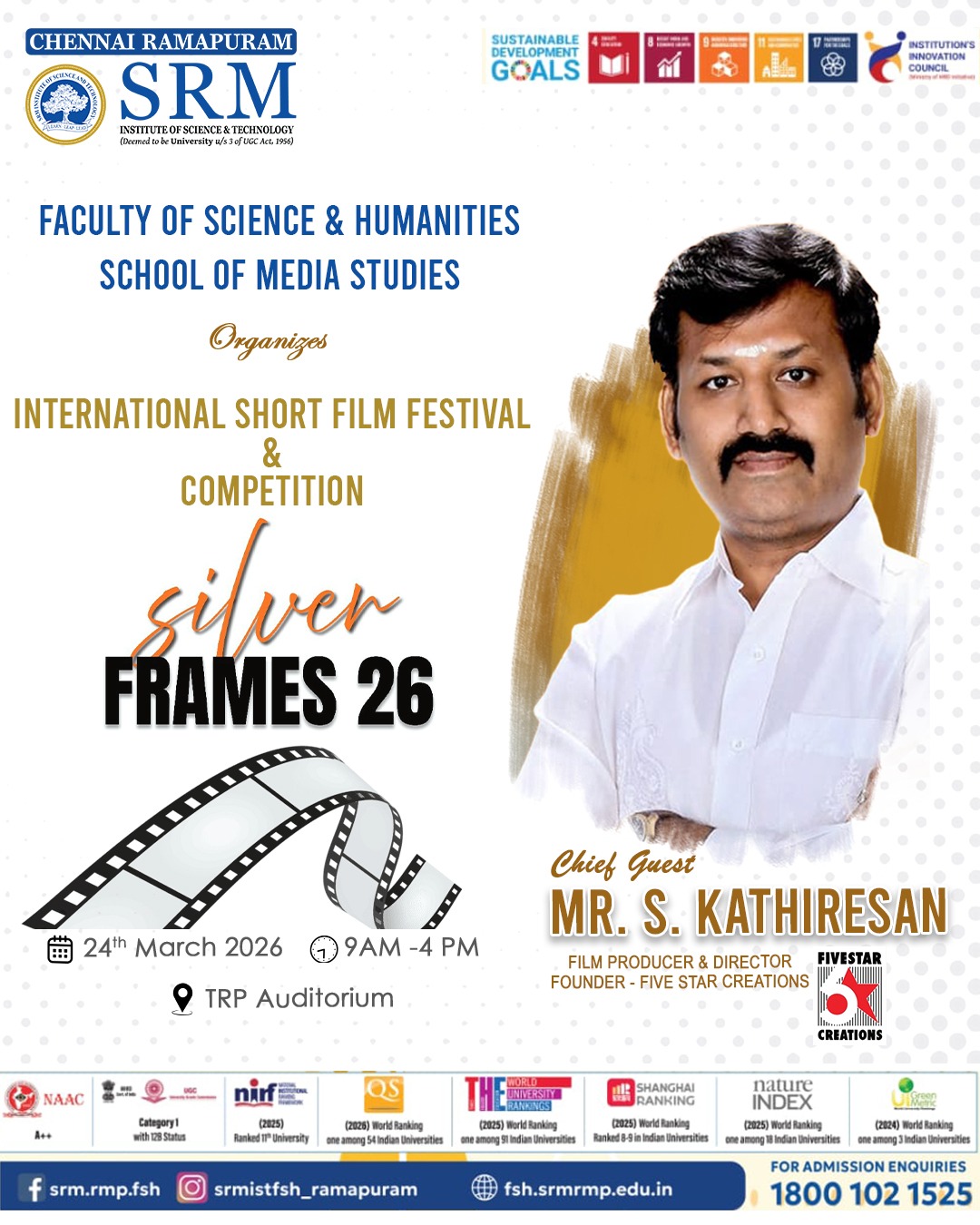 International Short Film Festival & Competition – Silver Frames 26