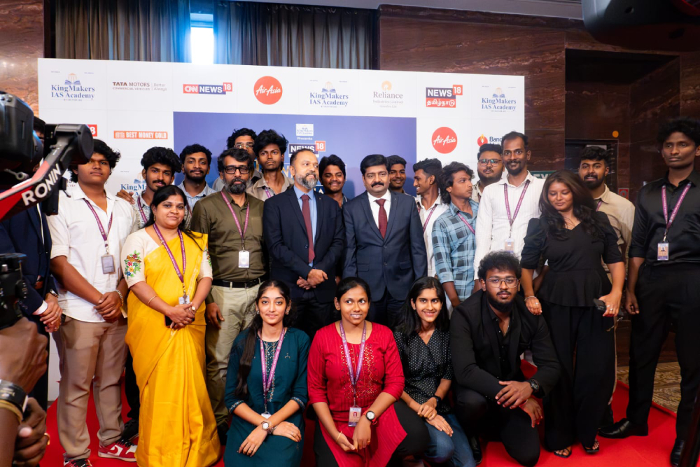 School of Media Studies Students Attend News18 “Town Hall” Conclave News18 - photo 3