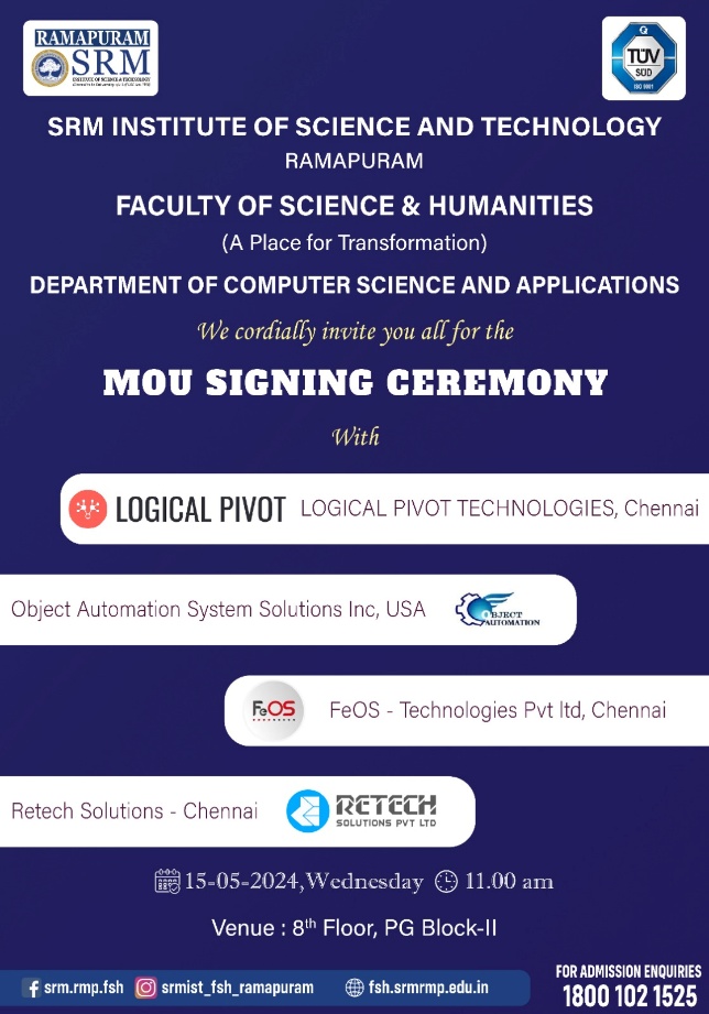 Logical Pivot Technologies Chennai MOU Collaboration