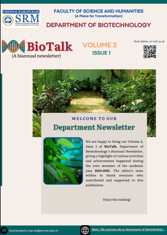 BioTalk – Volume 2 Issue 1 Newsletter