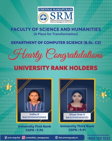 University rank holders