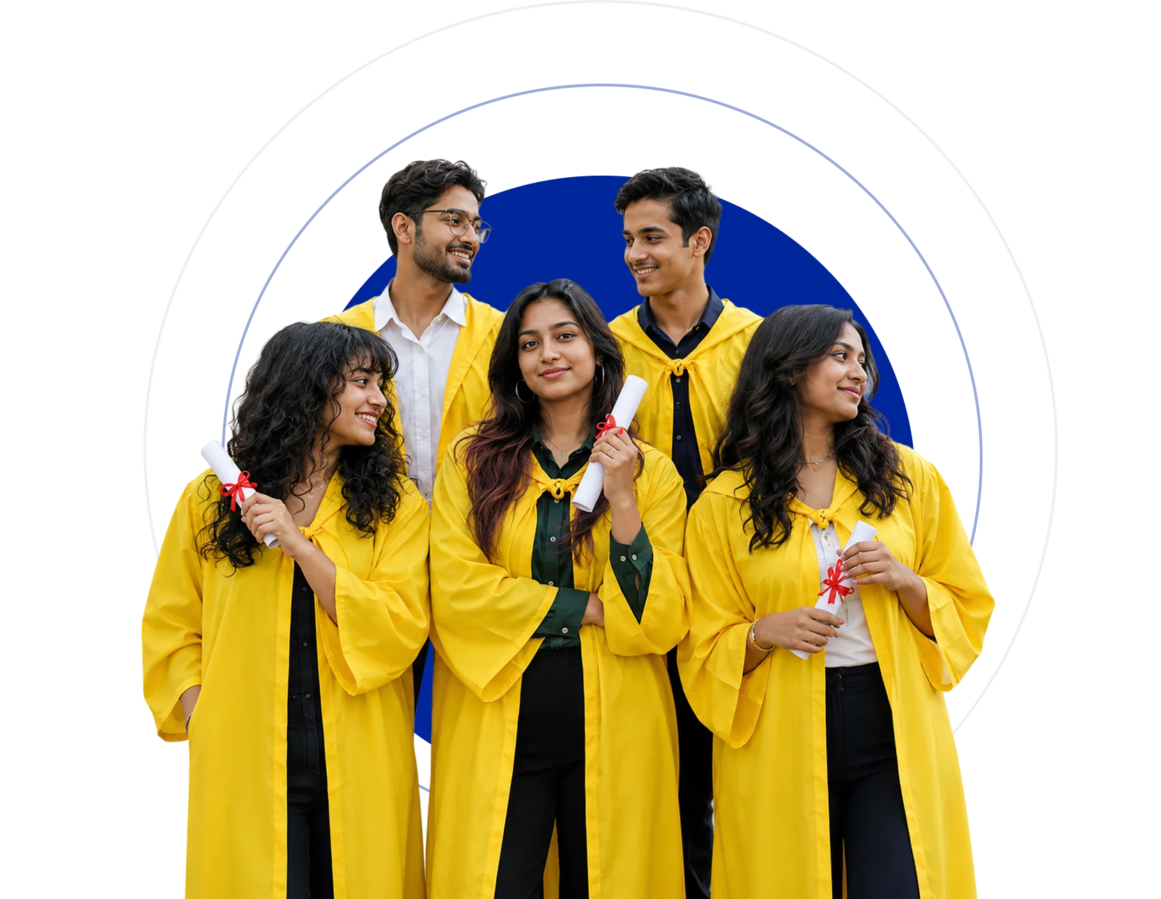 Students ready for admissions