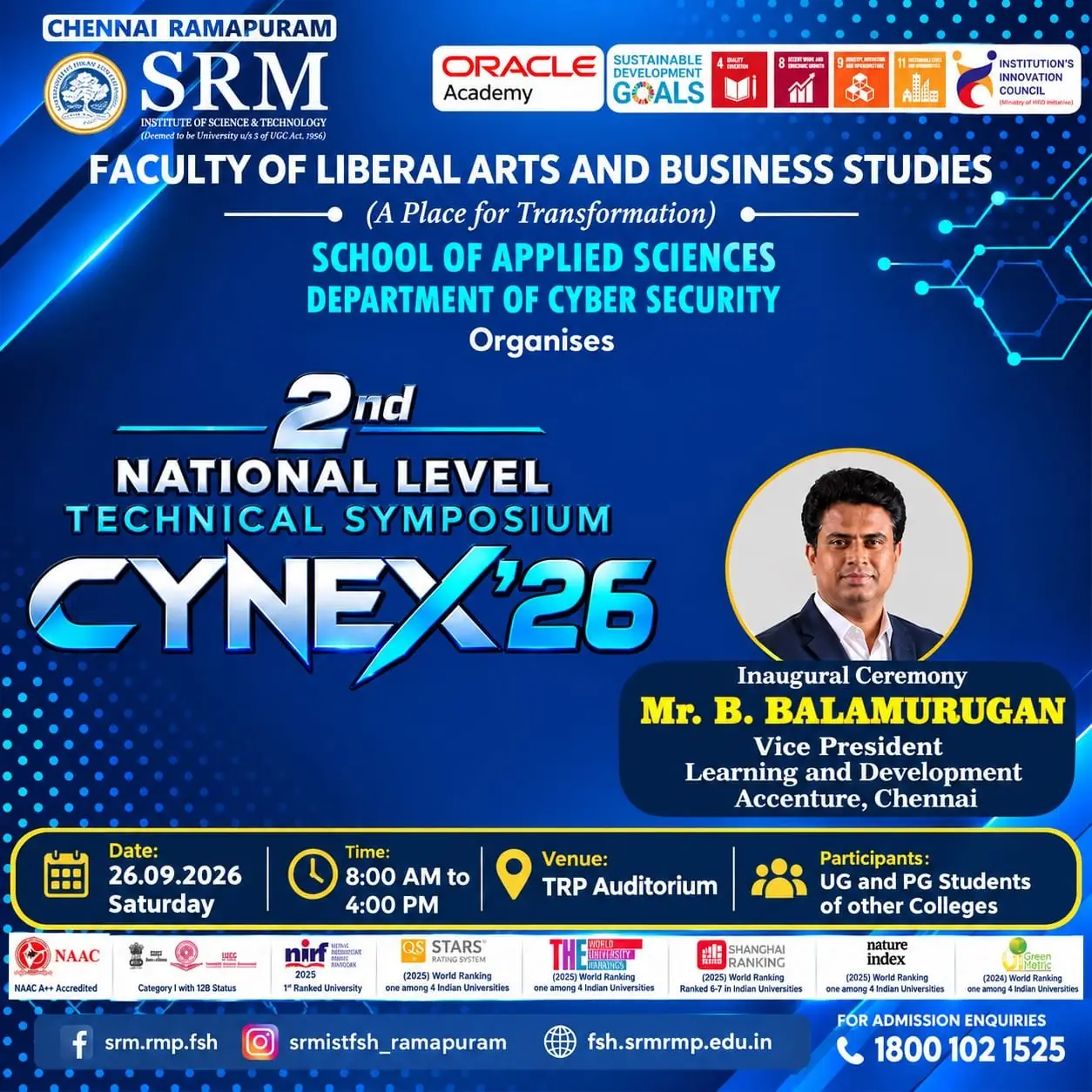 CYNEX 2026 – Inauguration and Valedictory poster