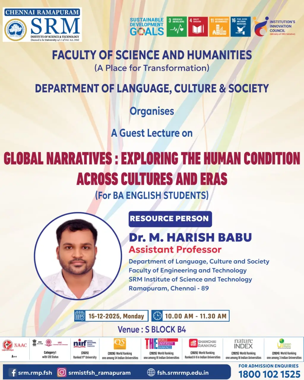 Guest Lecture on Global Narratives