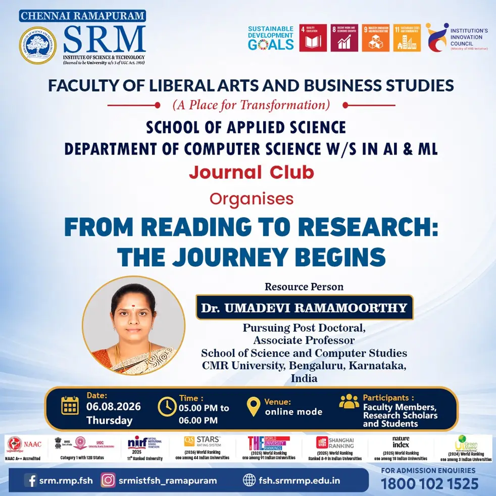 Journal Club session on “From Reading to Research: The Journey Begins