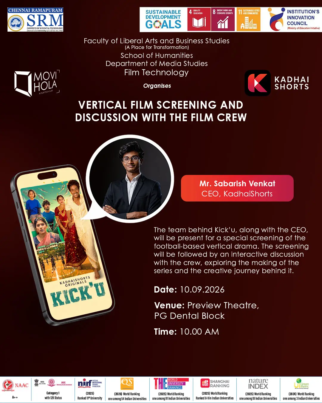 Vertical Film Screening and Discussion with the Film Crew
