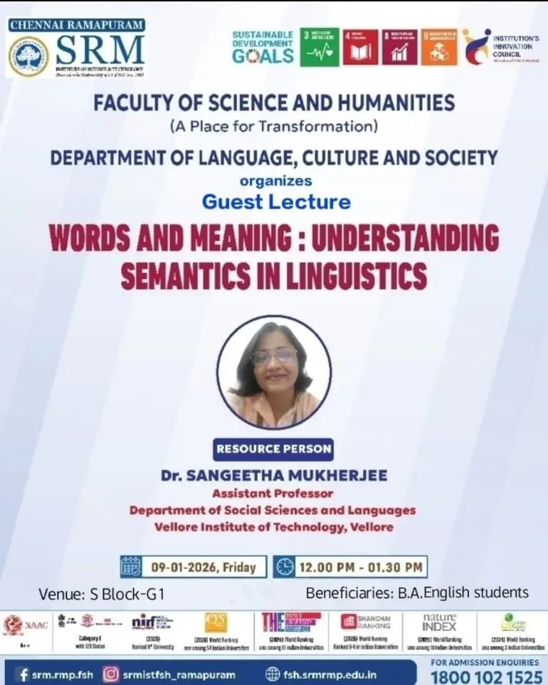 Guest Lecture On Words and Meaning