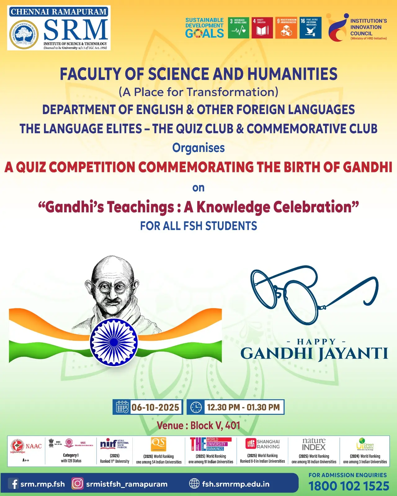 Gandhi’s Teaching: A Knowledge Celebration