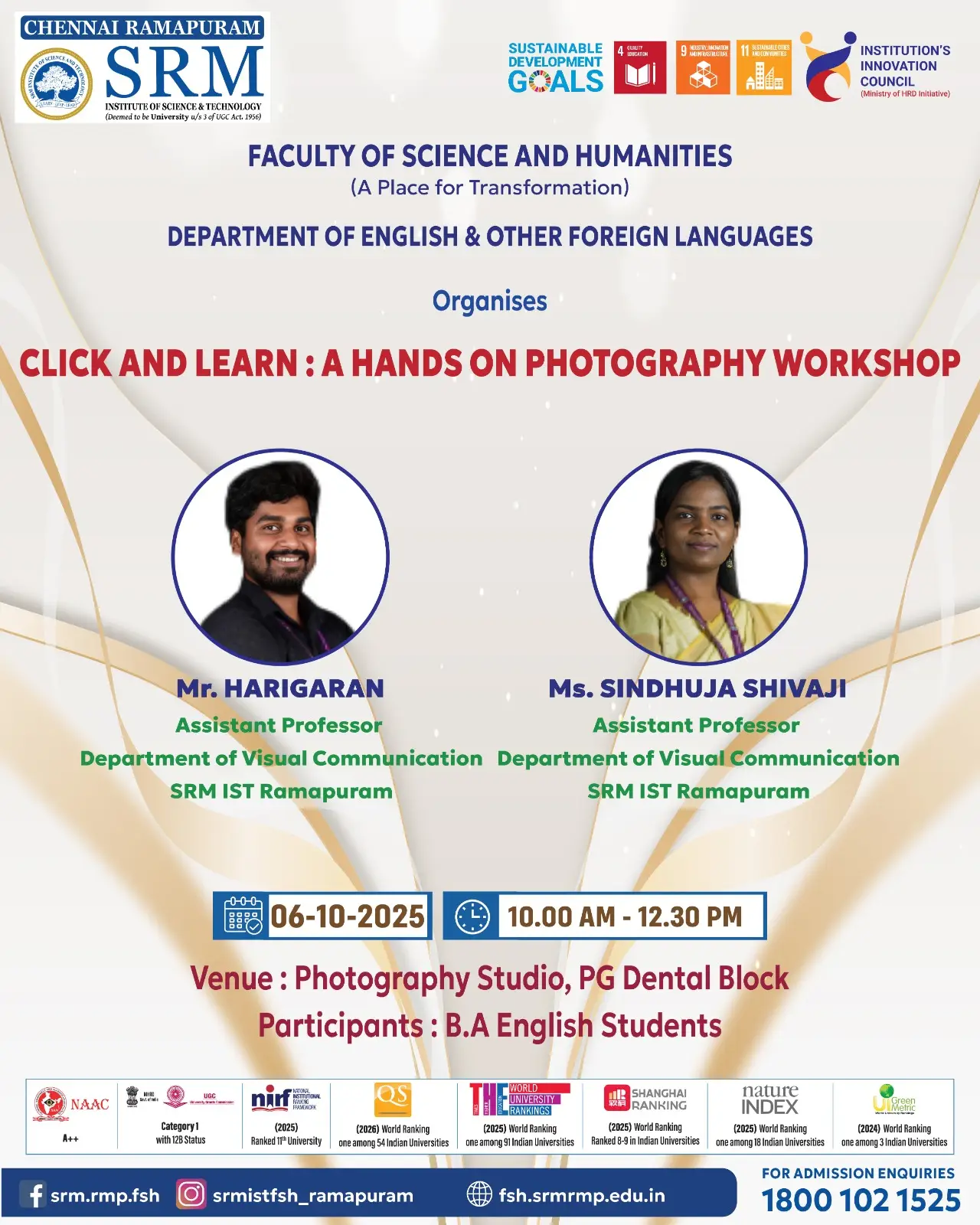 Click And Learn: A Hands-on Photography Workshop